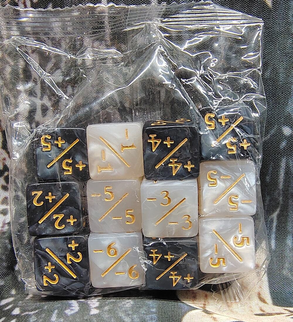12 Pieces MTG Dice Counters Dice Set Life Tokens for MTG TC...New Sealed Pack